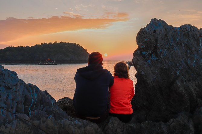 1 Day Boat Tour: HaLong Bay, Lan Ha Bay, Natural Beach and Full Moon Party - Swimming, snorkeling, and a natural beach