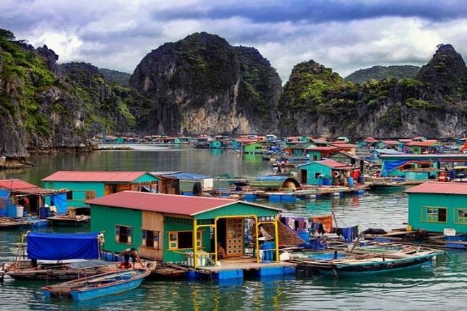 1 Day Boat Tour: HaLong Bay, Lan Ha Bay, Natural Beach and Full Moon Party - The floating fishing village and the ride home