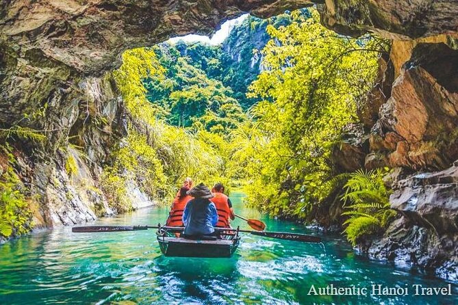 1 Day Luxury Tour in Bai Dinh, Trang An and Mua Cave From Hanoi - Trang An by boat through limestone and darkness
