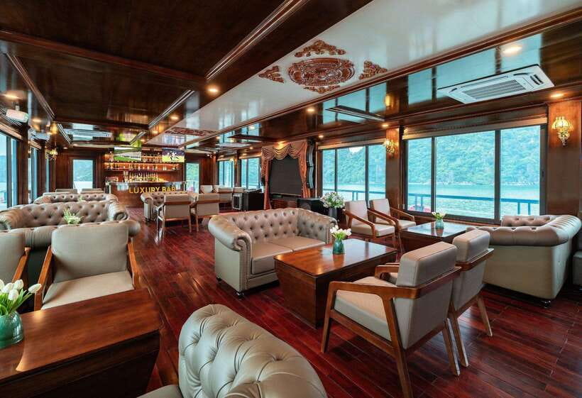1 Day On 5-Star Halong Cruise With Highest Safety Equipments - Titov Island, Beach Time, and the View From Above