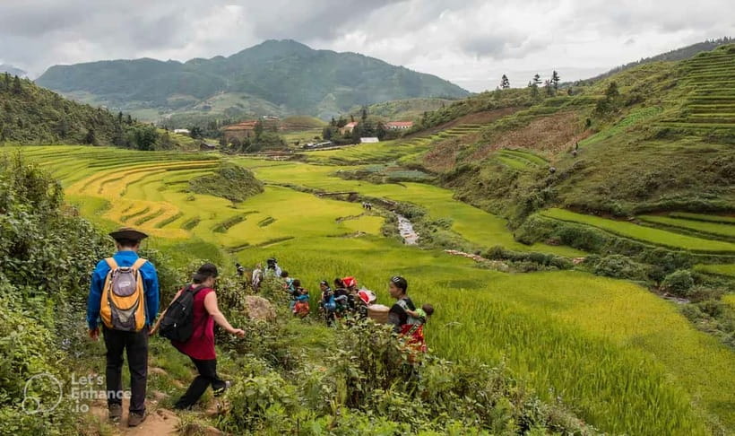 1-Day Sapa Long Trek - Rice Field Terrace, Ethnic Culture - Muong Hoa Valley and the descent through rice terraces