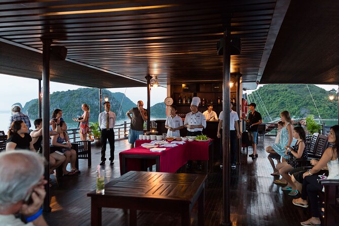 2D1N: Halong Bay 4-Star Cruise - Cave, Kayak, Swim, Meals - Boarding, lunch, and the first bay views