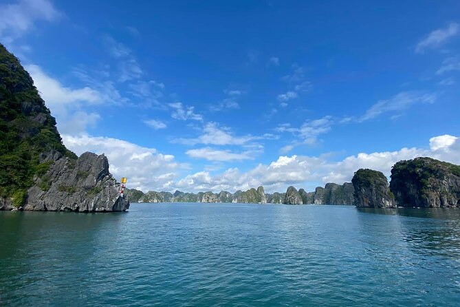 Amazing day - Boat trip discover real Ha Long Bay and Lan Ha Bay - Cruising from Lan Ha Bay toward Ha Long Bay