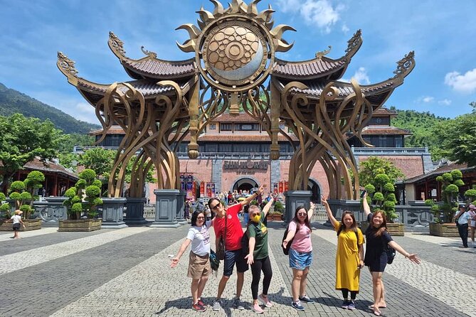 Ba Na Hills and Golden Bridge Full Day Tour Small Group - Riding the cable car to the high country