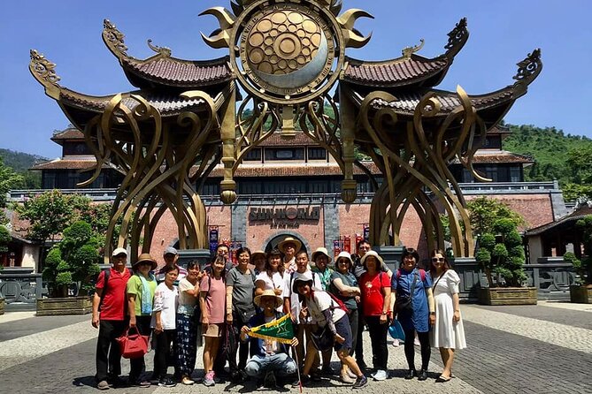 Ba Na Hills and Golden Bridge Full Day Tour Small Group - French Village, music, and the resort’s staged charm