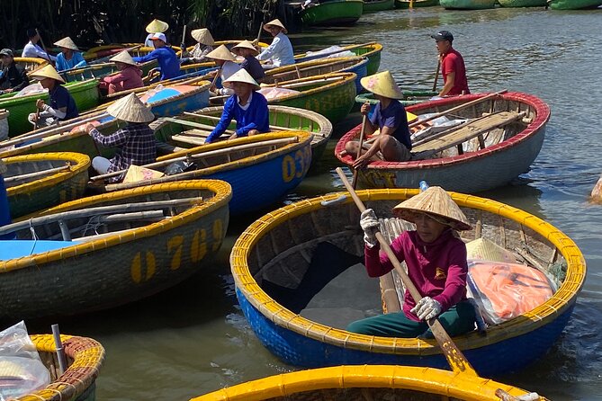 Bay Mau Cooking Class with Market Tour and Basket Boat Ride - Meeting in Hoi An’s coconut country