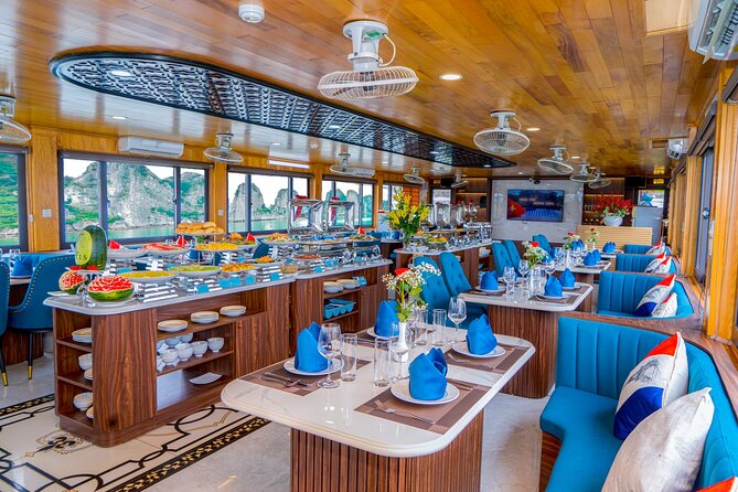 Best Halong 5 star Day Trip, inclusive,buffet,cave,kayak,transfer - The return cruise and sunset party