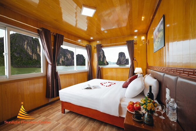 Best Lan Ha Bay Cat Ba Cruise 2 Days 1 Night Less touristy - Day one: limestone cliffs and Ba Trai Dao Beach