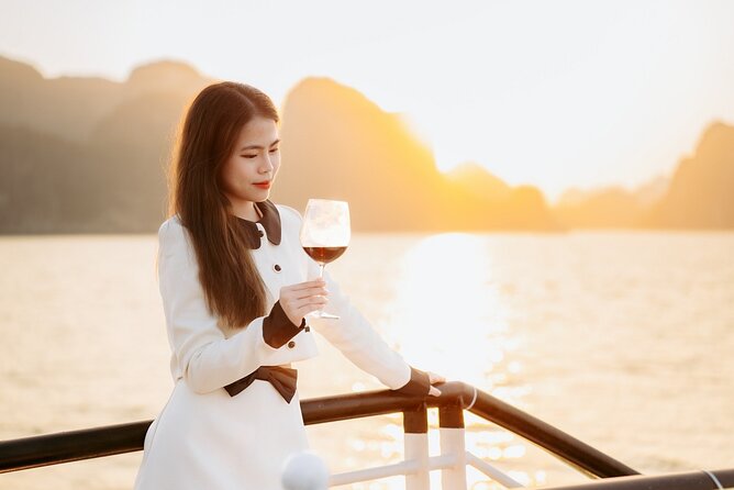 Best Price Halong 5 Star Day Cruise Buffet, Pool ,Sunset party - A buffet lunch with Vietnamese and international choices