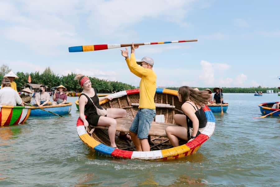 BUFFALO RIDING -BASKET BOAT & BIKE TOUR-HOI AN - Five details that make this Hoi An tour different