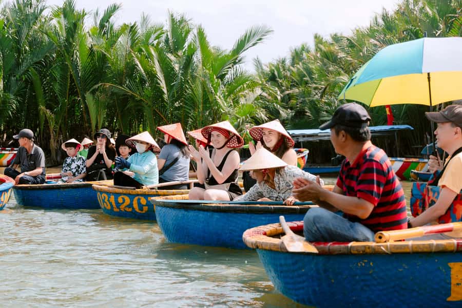 BUFFALO RIDING -BASKET BOAT & BIKE TOUR-HOI AN - Reading Hoi An’s countryside one crop at a time