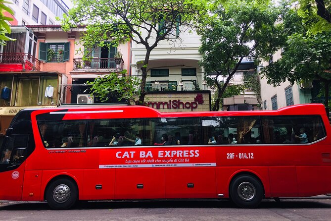 Bus Hanoi to Cat Ba Island with Cat Ba Express - Hanoi pickup in the Old Quarter