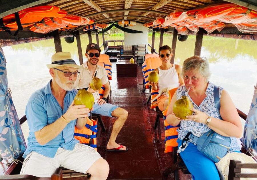 'Cai Rang' Floating Market 2-Day Tour With Biking & Boating - Food, music, and a bánh xèo lesson
