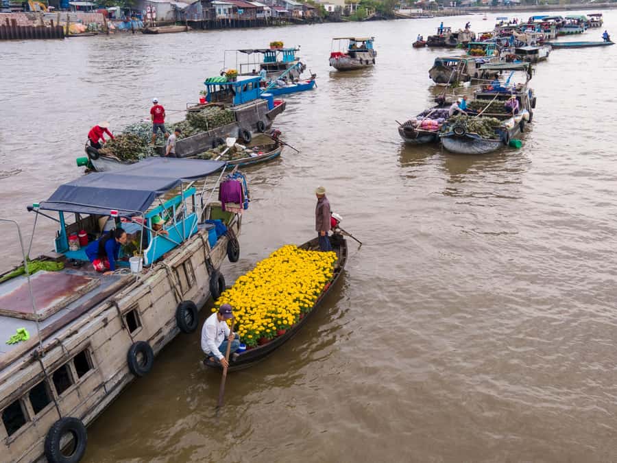 Can Tho: A Real Mekong Tour, Floating Market, Cacao & Life's - Cai Rang Floating Market and breakfast on the river