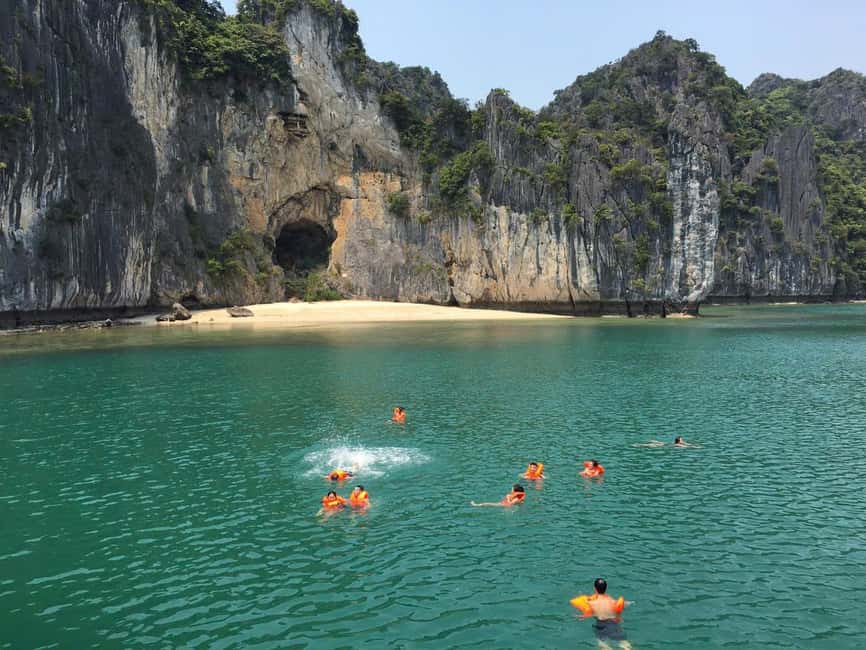 Cat Ba/Ha Noi: Lan Ha and Monkey Island Full Day Boat Trip - Bright and Dark Cave by kayak