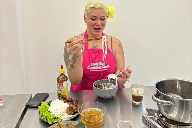 Cook 4 Local Vietnamese Dishes In Pink-themed Class & Market Tour - A quick look at Tan Dinh Church