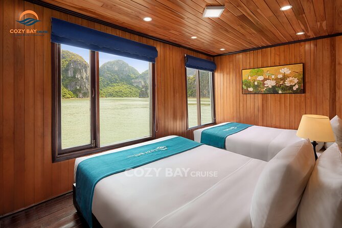 CozyBay Cruise-The Best Small Group 2D/1N inHalong-All inclusive - Titop Island for a climb, swim, or both