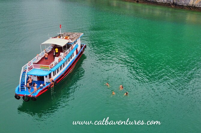 Cruising- Kayaking- Cycling- Trekking 3D/2N from Cat Ba in less tourist areas. - Day three: Tien Ong Cave, Dau Be Island, and Cong Tau Lagoon