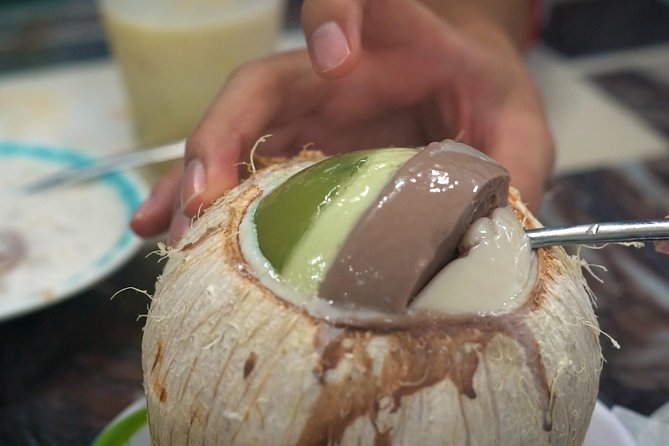 Da Nang Evening Food Tour - Dessert brings avocado and coconut together