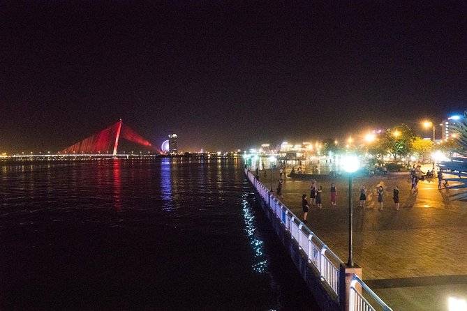 Da Nang Night Motorbike Tour & River Cruise Riding By Lady Rider - Seeing Da Nang from the Han River