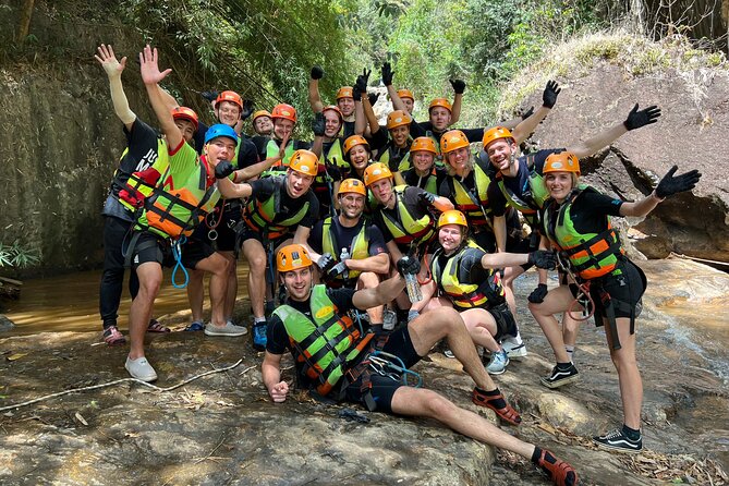 DaLat Canyoning & Experience 1500m Zipline - The washing machine and final water challenge