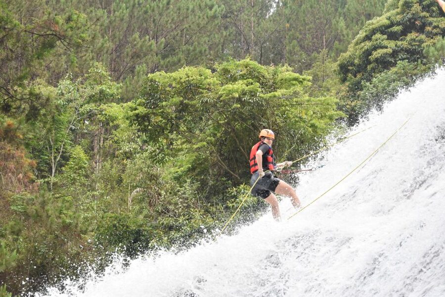 Dalat: Extreme Canyoning Adventure - Zipline, rock slides, and swimming pools