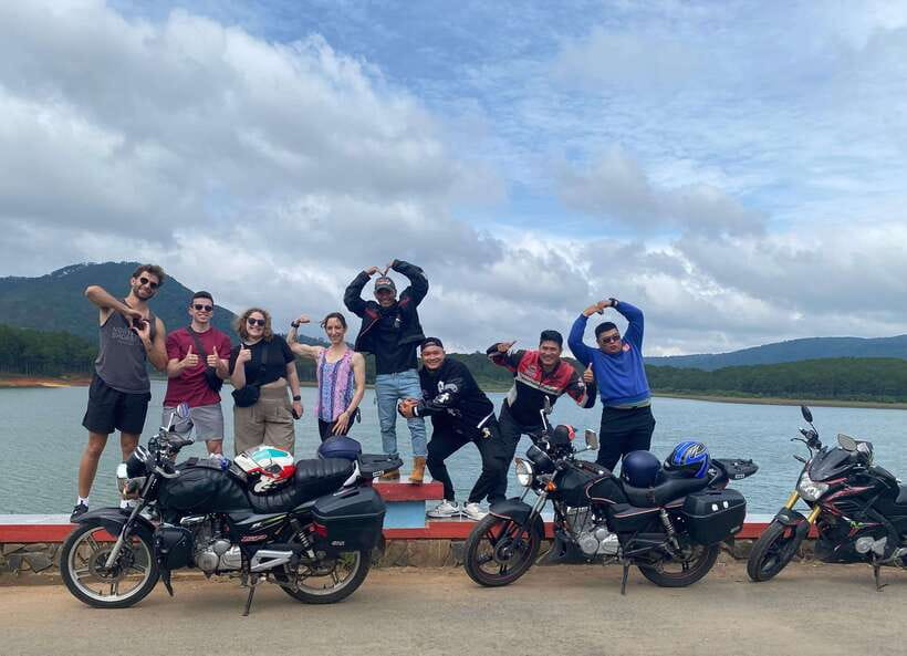 Dalat: MOTORBIKE TOUR TO PONGOUR FALLS- SILK- COFFEE FARM - Coffee, rice wine, and village work