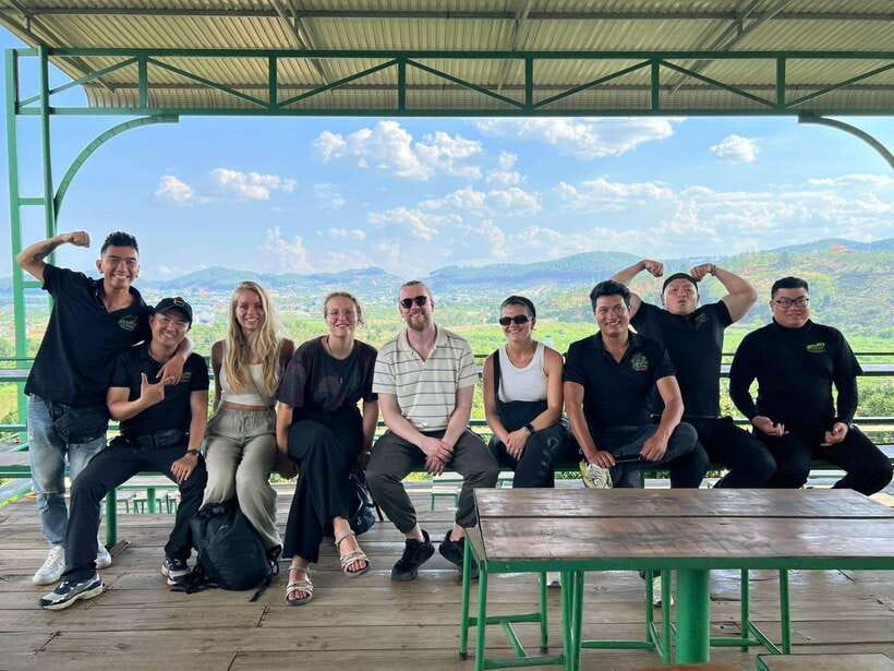 Dalat: MOTORBIKE TOUR TO PONGOUR FALLS- SILK- COFFEE FARM - Paradise Lake and the quieter road stops