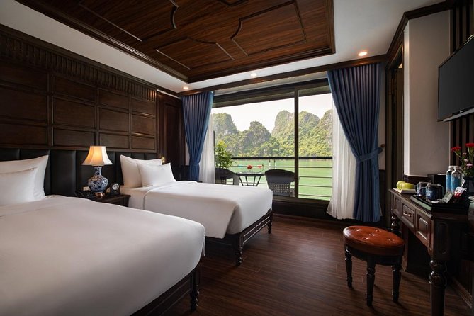 Doris Cruise 5 star cruise 3 days visiting Halong - Lan Ha Bay - Day two trades the ship for Viet Hai Village