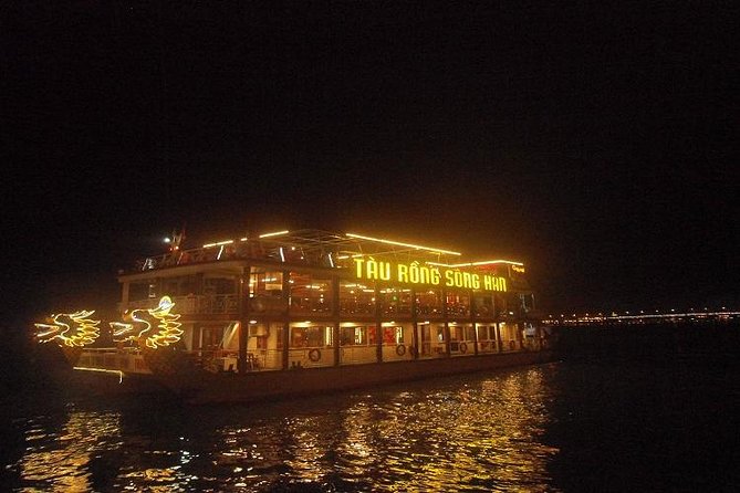 Dragon Cruise by Romantic Yatch: Tasty Beer/Flower/Cake & Dance - Boarding near Bach Dang Street