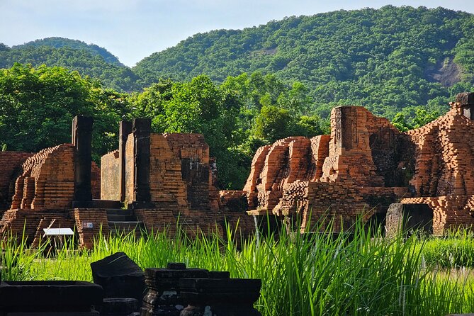 Early Morning My Son Sanctuary Trip w. Champa Food & Coffee - Coffee, Quang noodles, mochi, and fruit