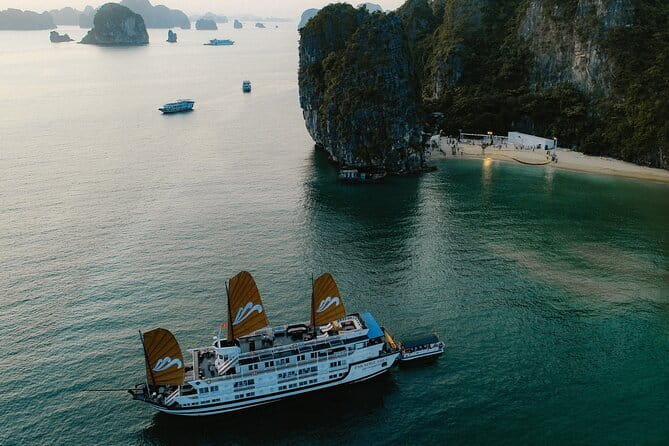 Emeraude Cruise 2 days 1 night Ha Long Bay Tour - Crepes, pearl village, and optional kayaking
