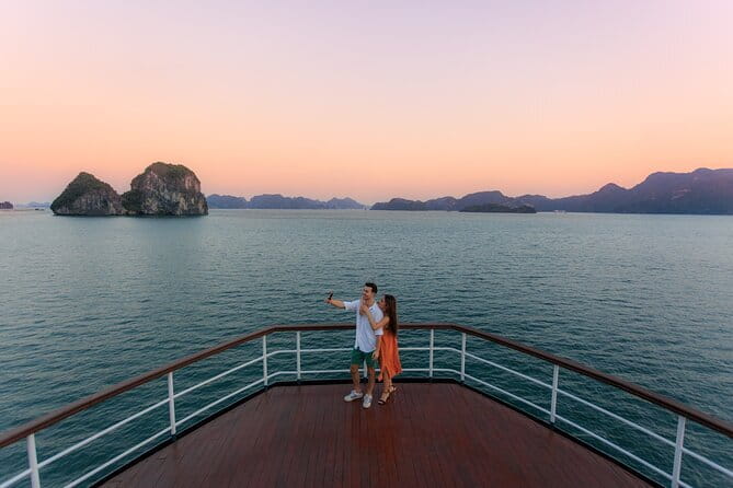 Emeraude Cruise 2 days 1 night Ha Long Bay Tour - Meeting at Tuan Chau Island at midday