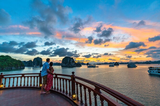 Emperor Cruises Experience 2 Days 1 Night in Halong Bay. - Day one: lunch, limestone islands, and life on the water