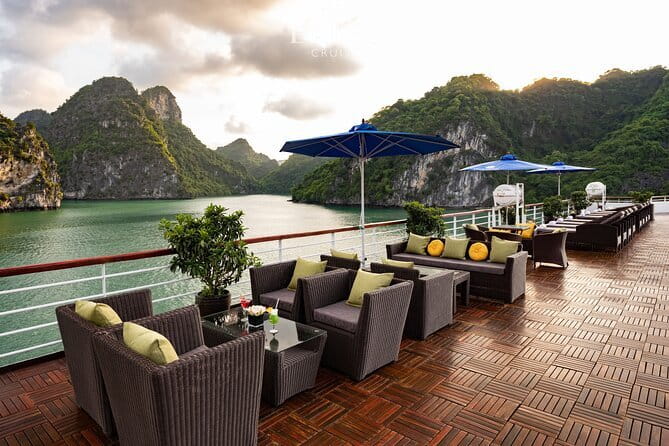 Erina Cruise 5-star cruise 2 day visit Lan Ha Bay private balcony - Hanoi pickup and the road to Tuan Chau