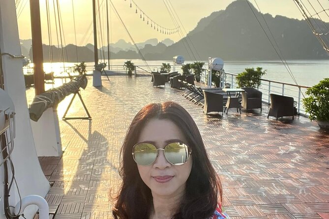Erina Cruise Lan Ha Bay Halong Bay 3 days 2 nights depart from Hanoi Old Quarter - Afternoon Kayaking and Three Peaches Beach