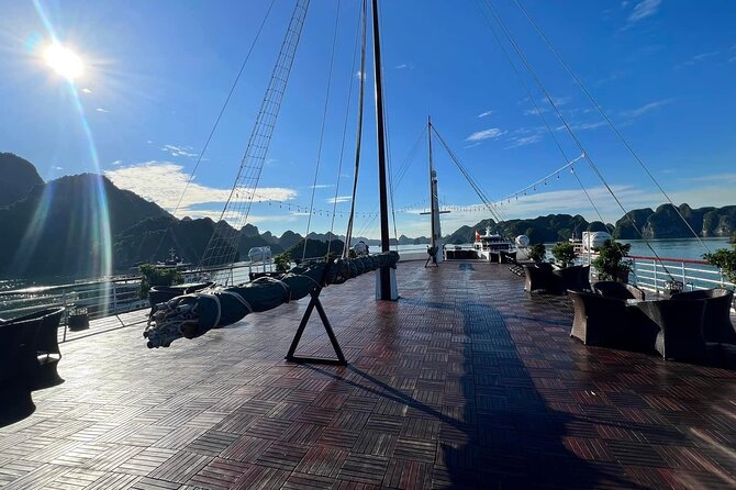 Erina Cruise Lan Ha Bay Halong Bay 3 days 2 nights depart from Hanoi Old Quarter - First Afternoon: Lunch, Cabin Check-In, and Tra Bau