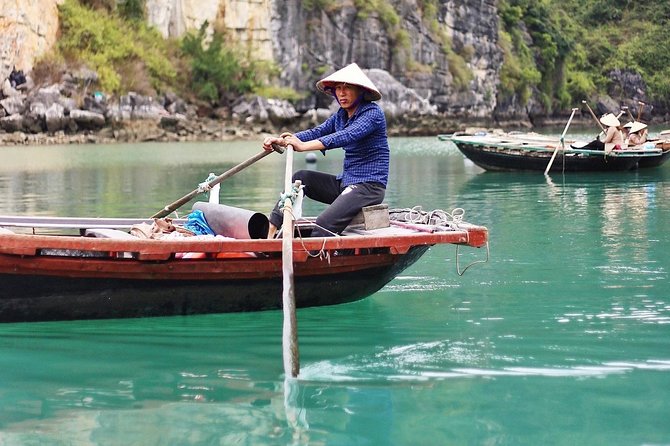 Excursion to Ha Long Bay with Titop Island and kayaking in Luon Cave - Luon Cave by kayak or bamboo boat