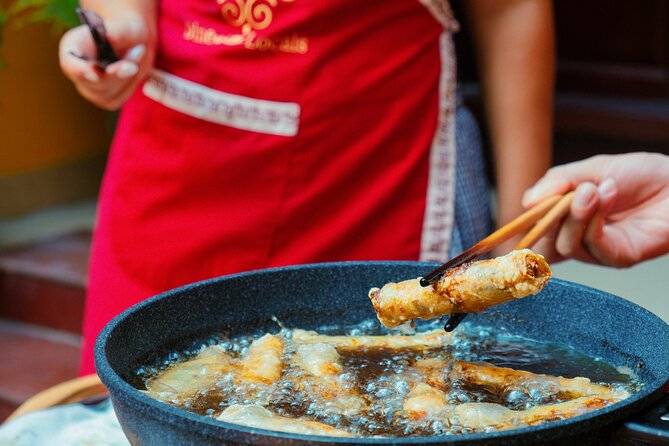 Experience Hanoi Cooking Class with Free Wine Tasting - Eating What You Prepared