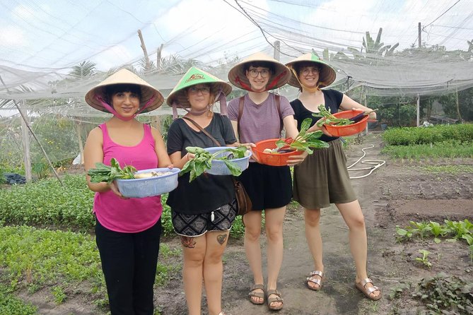 Farm-To-Table Healthy Cooking Class in Ho Chi Minh City - A farm tour with cows, buffalo, and herbs
