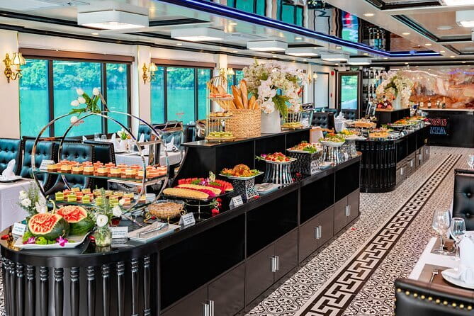 From Hanoi: 1-Day Halong 5-Star Cruises with Big & Small Groups - Vietnamese lunch with seafood and vegetarian choices