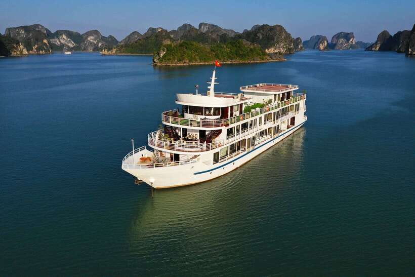 From Hanoi: 2-Day Halong Sapphire Cruise with Balcony Cabin - From Hanoi to Tuan Chau Harbour