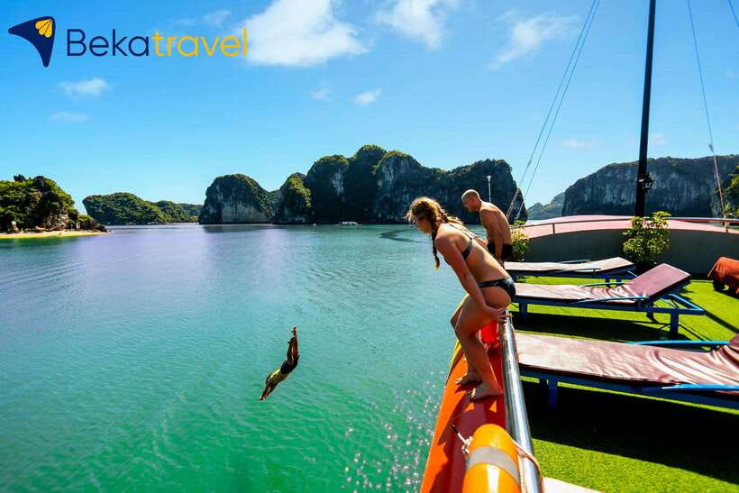 From Hanoi/Cat Ba: Lan Ha Bay Full-Day Boat Trip - Setting out past Cai Beo Fishing Village