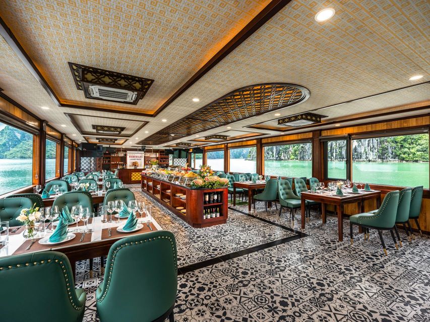 From Hanoi: Ha Long Bay 5-star Day Cruise with Buffet Lunch - Titop Island and the view from above