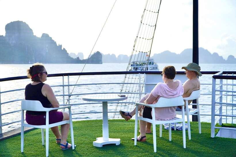 From Hanoi: Ha Long Bay Save-Cost Tours - Big & Small Groups - The sunset party and return to Hanoi