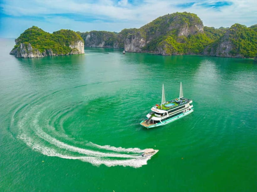 From Hanoi: Halong bay Luxury tour on 5 star cruise - Titop Island for swimming and a short climb