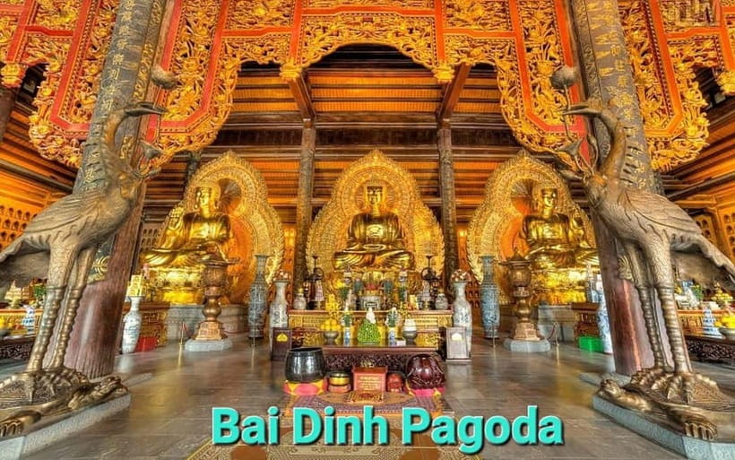 From Hanoi/NinhBinh: HoaLu-Bai Din- TrangAn- MuaCave-BichDon - Bai Dinh Pagoda and the larger first option