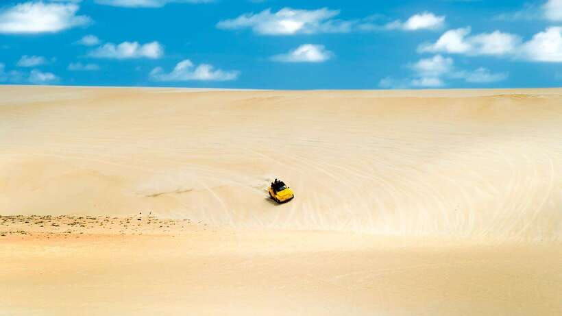 From HCM: Mui Ne Day Trip with Fairy Stream and Sand Dunes - White Sand Dunes: the main reason to go
