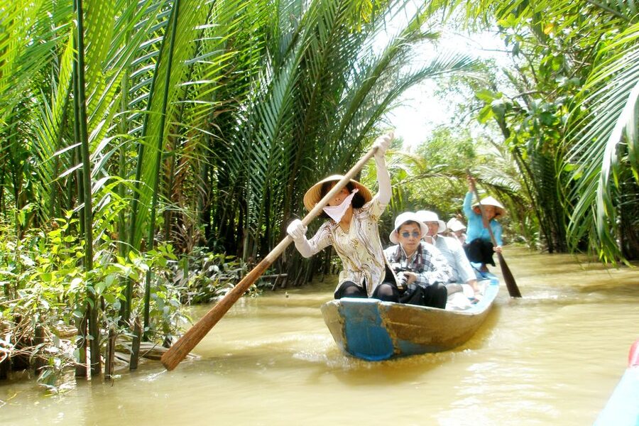 From Ho Chi Minh City: Mekong Delta VIP Tour by Limousine - The sampan through Coconut Island’s narrow canals