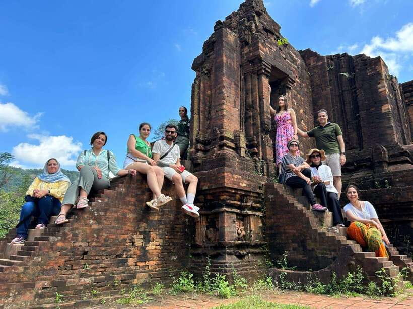 From Hoi An: My Son Sanctuary Afternoon Tour & Boat Trip - Walking through the red-brick towers